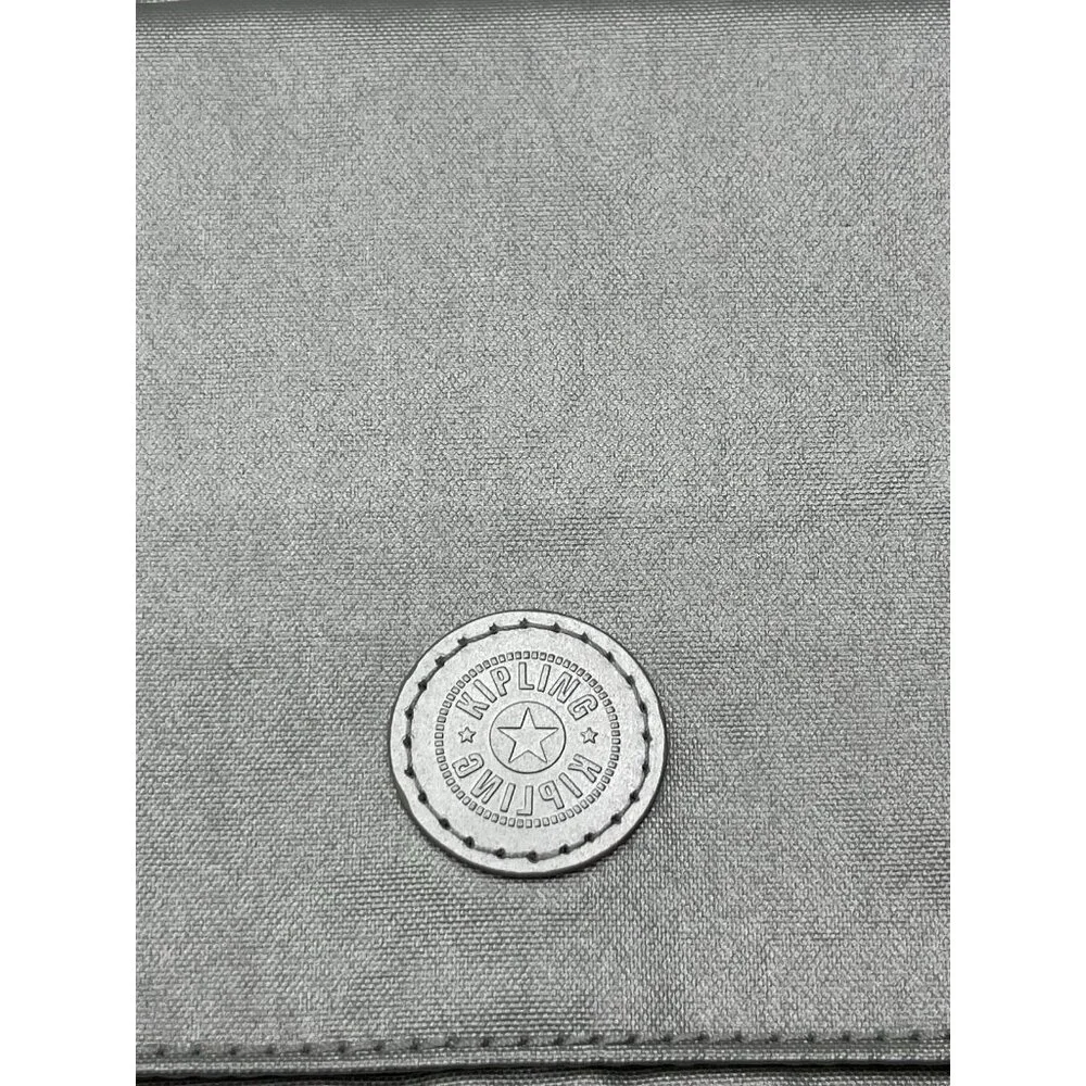 Kipling‎ Eldorado Mini Crossbody Silver Bright Metallic Bag Monkey charm